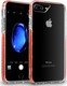Orzly Fusion Bumper Clear Back Cover Silicone Red (iPhone 8/7 Plus)