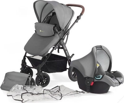 Kinderkraft Moov 3 in 1 Adjustable 3 in 1 Baby Stroller Suitable for Newborn Gray 14kg KKWMOOVGRY00NC