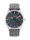 Dukudu Olivia Watch with Gray Leather Strap