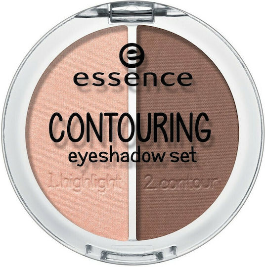 Essence Contouring Διπλή Σκιά Ματιών Matte σε Στερεή Μορφή 02 Brownies With Frosting 5gr