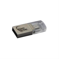 IMRO Imrodrive 8GB USB 2.0 Stick cu conexiune USB-A & micro USB-B Argint