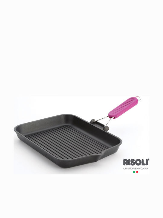 Risoli Saporelax 36cm Grill Aluminum with Non-stick Coating