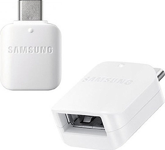 Samsung Μετατροπέας USB-C male σε USB-A female Λευκό 1τμχ EE-UN930BWEGWW