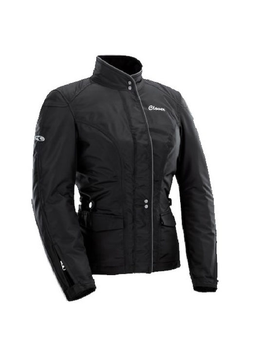 Clover Venus Textile Iarnă Femeiesc Jachetă de Motocicletă Impermeabil Negru