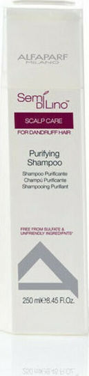 Alfaparf Milano Professional Semi Di Lino Scalp Care Purifying Σαμπουάν κατά της Πιτυρίδας για Όλους τους Τύπους Μαλλιών 250ml