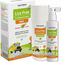Frezyderm Lice Free Set Αναδιπλούμενο Παγούρι Λοσιόν & Σαμπουάν 125ml
