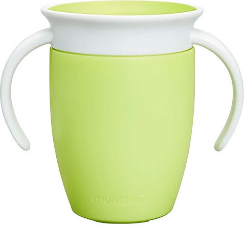 Munchkin Παιδικό Ποτηράκι Miracle 360° Trainer Cup από Πλαστικό Πράσινο 207ml για 6m+