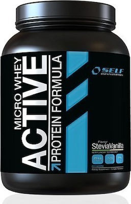 Self Omninutrition Micro Whey Active Stevia Πρωτεΐνη Ορού Γάλακτος Χωρίς Γλουτένη με Γεύση Βανίλια 1kg