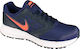 Nike Downshifter 6 Sport Shoes Running Loyal Blue / Bright Mango / Obsidian / White