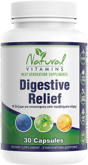 Natural Vitamins Digestive Relief Probiotice 30 capace