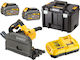 Dewalt Βυθιζόμενο Δισκοπρίονο 54V 2x6Ah με Ρύθμιση Ταχύτητας και με Σύστημα Αναρρόφησης