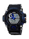 Skmei Blue Watch Chronograph Battery with Blue Rubber Strap