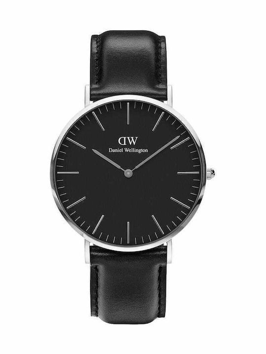 Daniel Wellington Sheffield Ρολόι Μπαταρίας με Δερμάτινο Λουράκι
