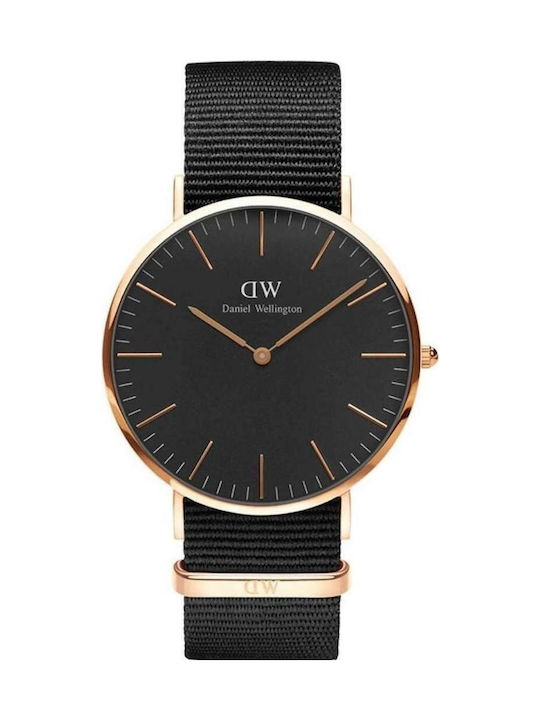Daniel Wellington Classic Cornwall Ρολόι Μπαταρίας με Υφασμάτινο Λουράκι
