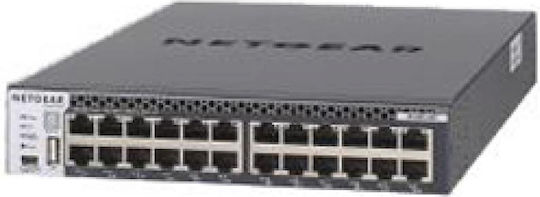 NetGear M4300-24x Managed L3 PoE+ Switch with 24 Gigabit (10Gbps) Ethernet Ports and 4 SFP Ports