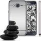 Forcell J510 – Ultra Thin Umschlag Rückseite Silikon Silber (Galaxy J5 2016)