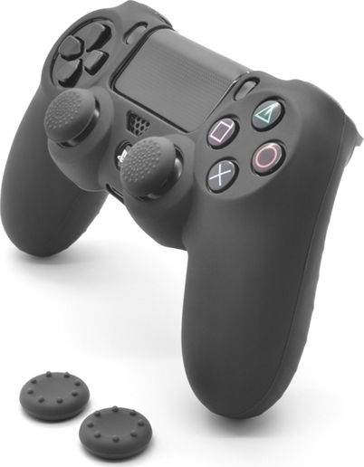 Prif Skin & Thumb Grips Black Thumb Grips για PS4 σε Μαύρο χρώμα