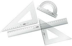 Geometry rulers Set 30cm 4 pieces