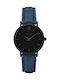 Cluse Minuit Women's Watch with Blue Fabric Strap