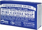 Dr Bronner's Pure-Castile Bar Soap All-One Hemp Peppermint Soap Bar 140gr