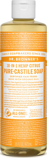 Dr Bronner's Pure-Castile Течен Душ Гел И Аромат Цитрусови Плодове 473ml