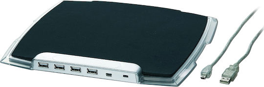 Gembird USB 2.0 Hub Mauspad 270mm Schwarz UHB-MP-224