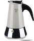 Pezzetti Steelexpress Espresso-Kanne 4 Cups Ede...