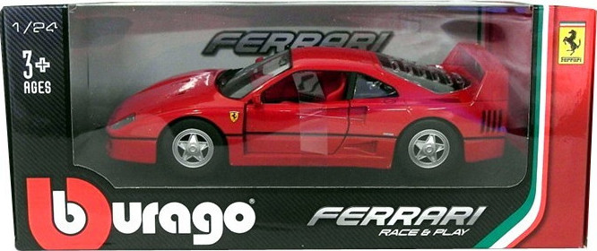 QV3-037 Bburago 1:43 BBURAGO BURAGO DIE CAST METAL MODEL #4108 FERRARI F40 F 40 NIB 