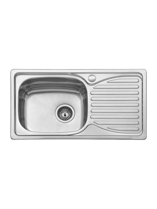 Karag BL 905 Drop-In Kitchen Inox Satin Sink L78xW43cm Silver