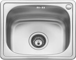 Karag BL 603 BL603 Drop-In Мивка Inox Сатен Ш44xД38см сребърен