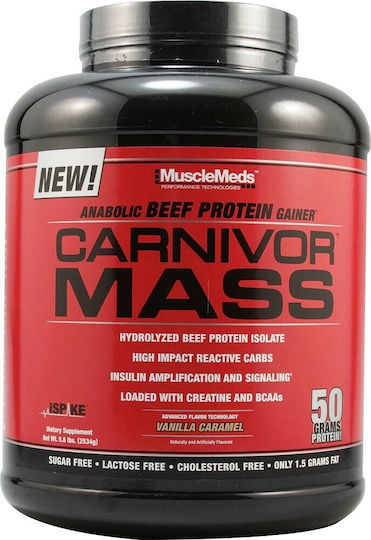 Muscle Meds Carnivor Mass Gluten & Lactose Free with Flavor Chocolate & Peanut Butter 2.73kg