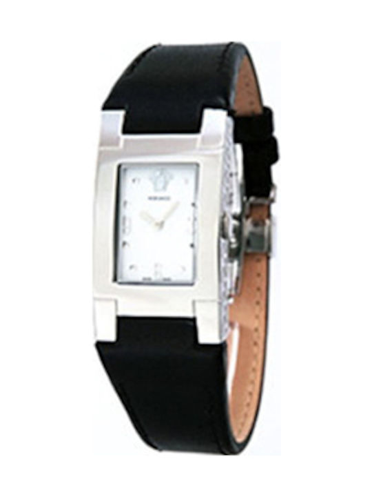 Versace Watch with Black Leather Strap ALQ99D497S009