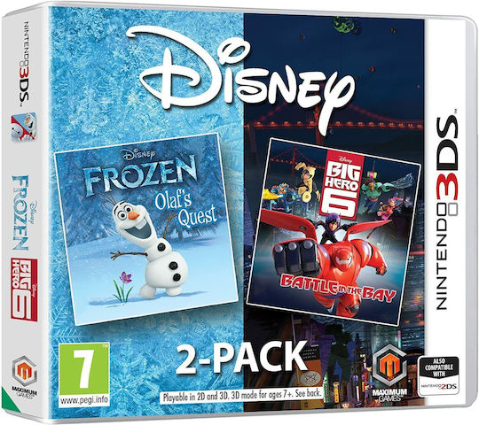 Frozen Olaf's Quest & Big Hero 6 Battle in the Bay Edition 3DS Game