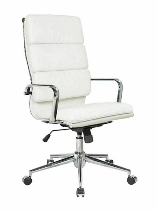 Καρέκλα Διευθυντική με Ανάκλιση BF4800 Λευκή Woodwell