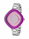 Nixon Zona Womens Watch 41mm Battery with Silver Metal Strap