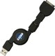 Volte-Tel Retractable USB to micro USB/mini USB Cable Μαύρο 0.7m (VCD-03)