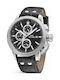 TW Steel Ceo Adesso Watch Chronograph Battery with Black Leather Strap