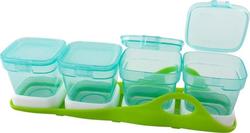 Mam Plastic Baby Container for 0 + months 4pcs Green