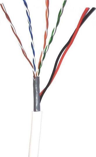 Anga U/UTP Cat.5e (Gigabit) Network Cable Ethernet Without Terminated 100m White