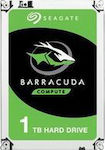Seagate Barracuda 1TB HDD Festplatte 2.5" SATA III 5400Umdrehungen pro Minute mit 128MB Cache für Schreibtisch / Laptop / PS4