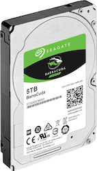 Seagate Barracuda 5TB HDD Σκληρός Δίσκος 2.5" SATA III 5400rpm με 128MB Cache για Desktop / Laptop