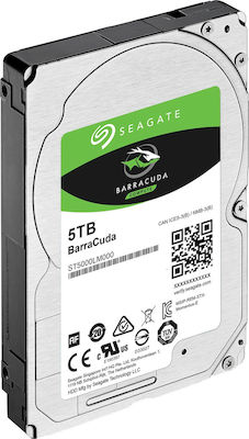 Seagate Barracuda 5TB HDD Σκληρός Δίσκος 2.5" SATA III 5400rpm με 128MB Cache για Desktop / Laptop