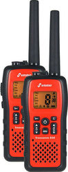 Stabo Freecomm 850 Set Walkie Talkie mit Monochromdisplay In Orange Farbe