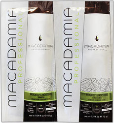 Macadamia Weightless Moisture Shampoo 10ml & Conditioner 10m Σετ Περιποίησης Μαλλιών για Διατήρηση Χρώματος