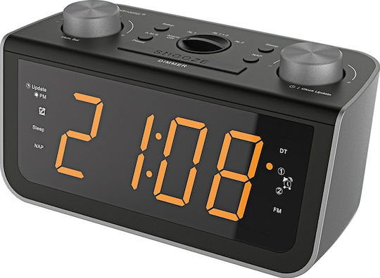 Soundmaster FUR 5005 Επιτραπέζιο Ψηφιακό Ρολόι με Ξυπνητήρι & Ραδιόφωνο FUR5005 Soundmaster FUR 5005 Επιτραπέζιο Ψηφιακό Ρολόι με Ξυπνητήρι & Ραδιόφωνο FUR5005