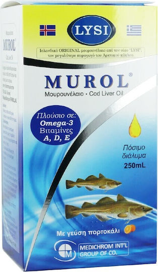 Medichrom Murol Cod Liver Oil Suitable for Children 250ml Orange