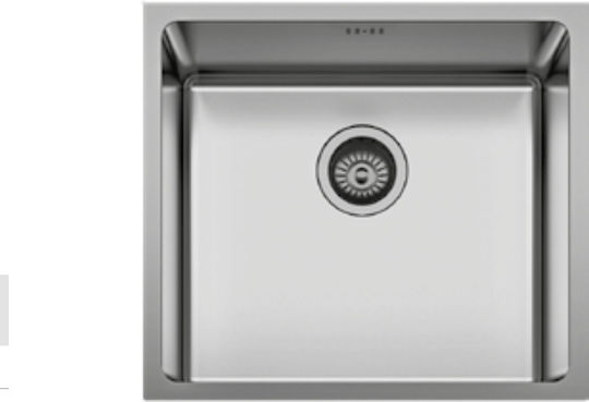Karag BL 794 Υποκαθήμενος Inox Σατινέ Μ49xΠ44cm Ασημί Karag BL 794 Υποκαθήμενος Inox Σατινέ Μ49xΠ44cm Ασημί