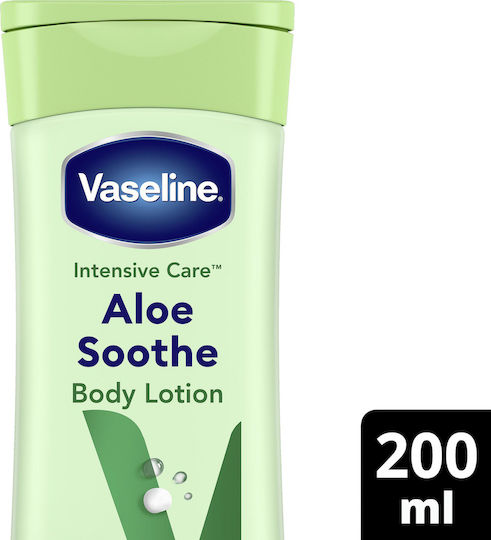 Vaseline Intensive Care Aloe Soothe Хидратиращ Лосион за Възстановяване на Тялото с Алое Вера за Суха/Много Суха Кожа 200ml