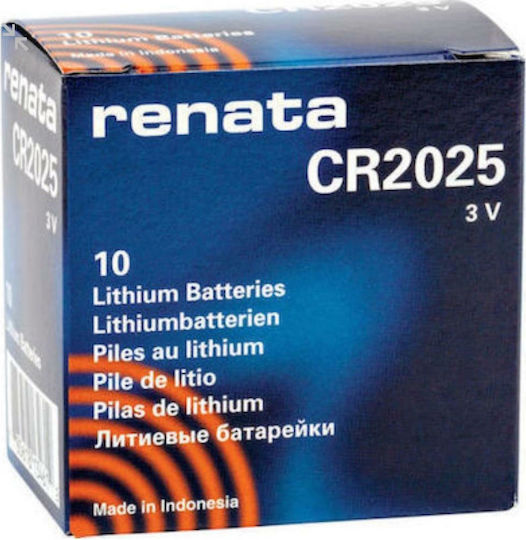Renata Батерии Литий За часовници CR2025 3V 10бр