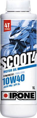 Ipone Scoot 4 Synthetic Motorcycle Oil for Four-Stroke Engines 10W-40 1lt